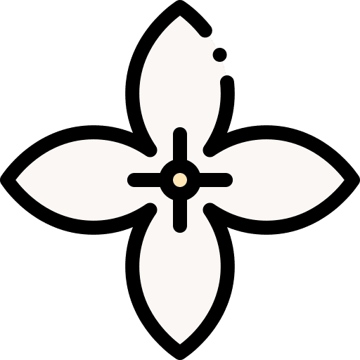 Madder petals blossom nature icon