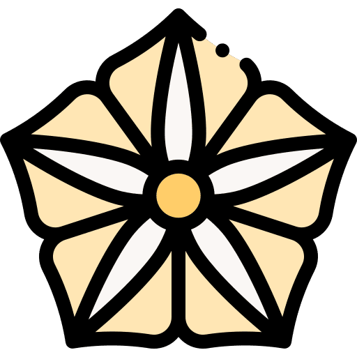 Moon nature botanical blossom icon