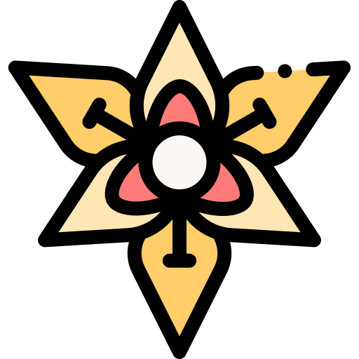 Tropical flower blossom nature icon