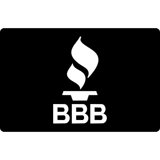 Symbol better business bureau commerce and shopping card icon