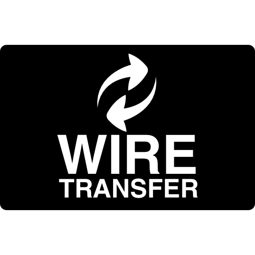 Symbols wire transfer commerce and shopping symbol icon
