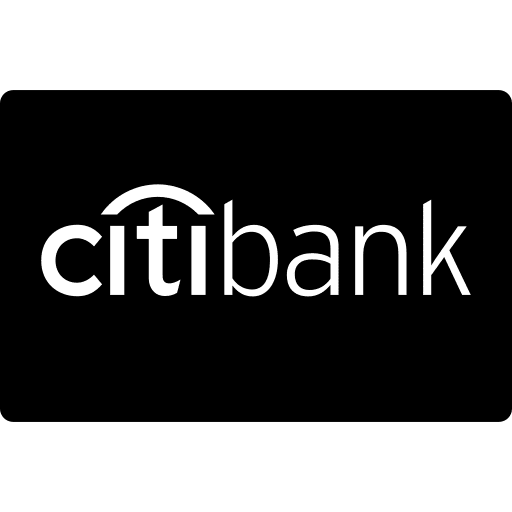 Logotype pay cards citibank paying icon