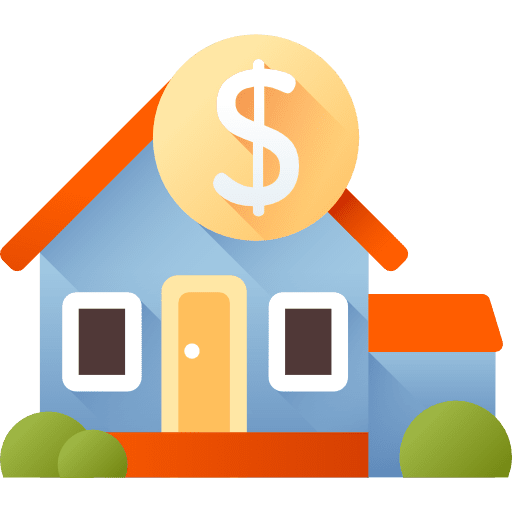 Mortgage house commerce business and finance icon