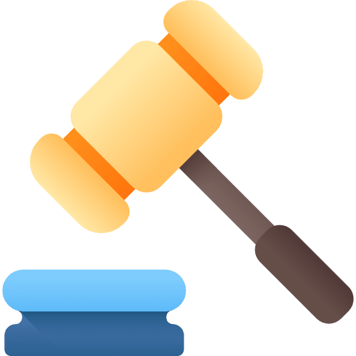 Auction justice trial law icon