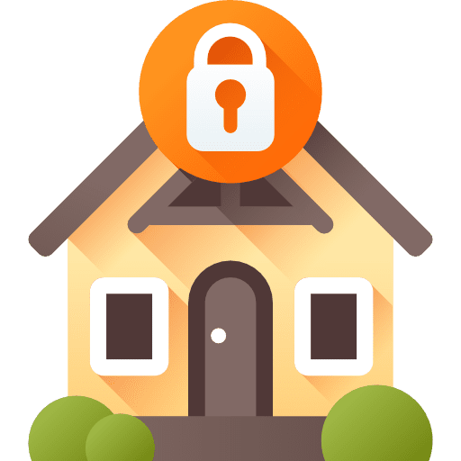 Security insurance home protection icon