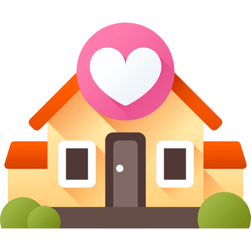 House house heart shaped architecture and city icon