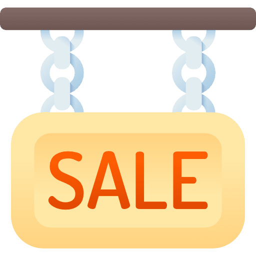 Sale commerce online store sale icon