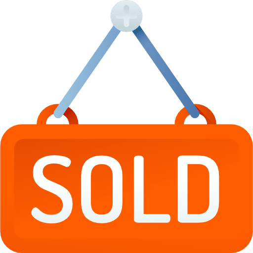 Sold post real estate signs icon