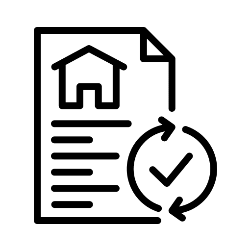 Mortgage purchase mortgage property icon