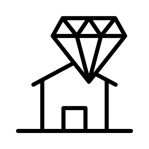 Value value diamond real estate icon