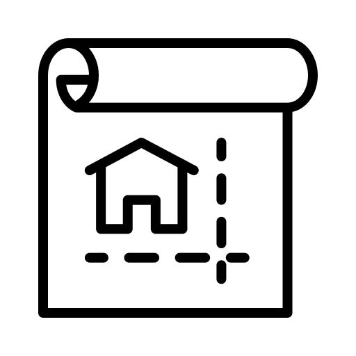 Blueprint map real estate other icon