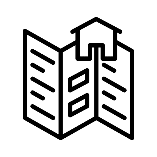 Brochure real estate advertising brochure icon