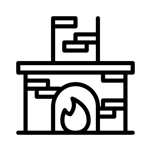 Fireplace living room winter fireplace icon