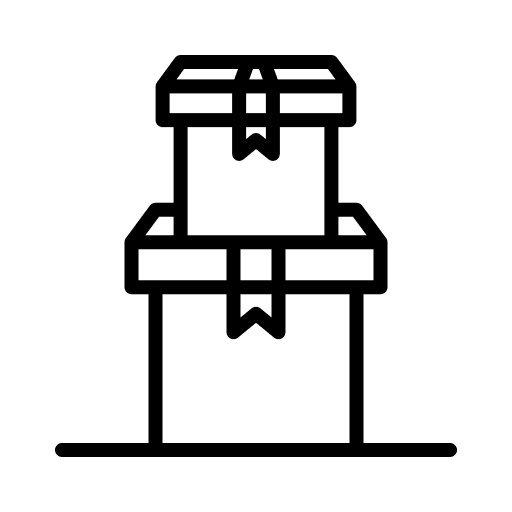 Boxes shipping and delivery cardboard packaging icon