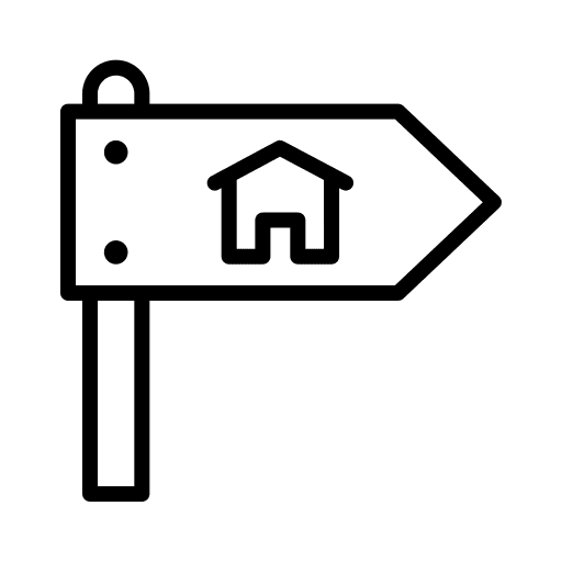 House direction signaling plan icon