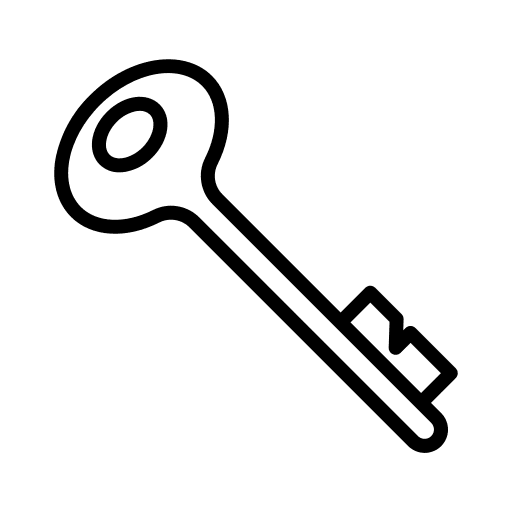 Key door key tools and utensils passkey icon
