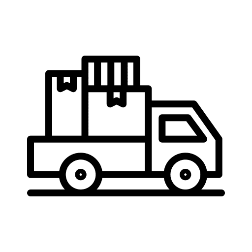 Moving transportation moving truck delivery icon