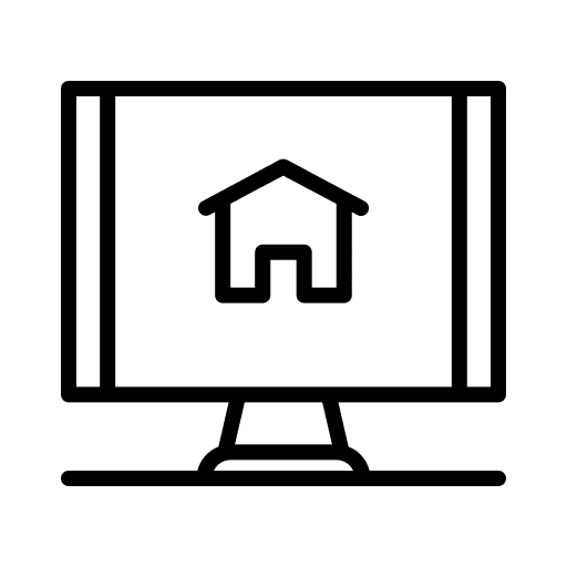 Real estate online online store online shopping icon