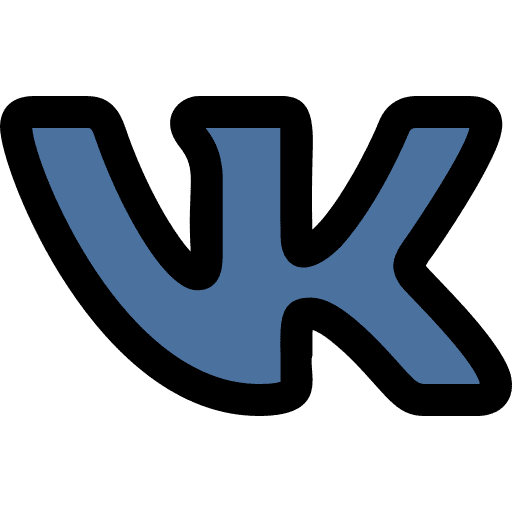 Vk network vk social media icon