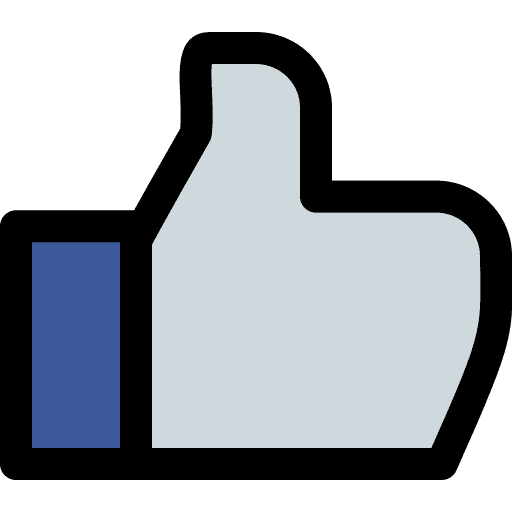 Like social media logo like icon