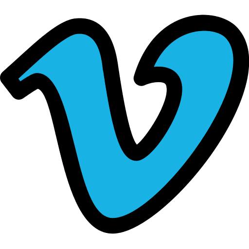 Vimeo social media vimeo network icon
