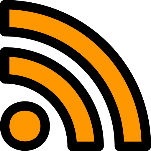 Rss logo network social media icon