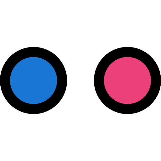 Flickr network social media logo icon