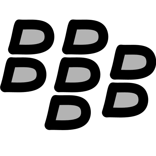 Blackberry network logo social media icon