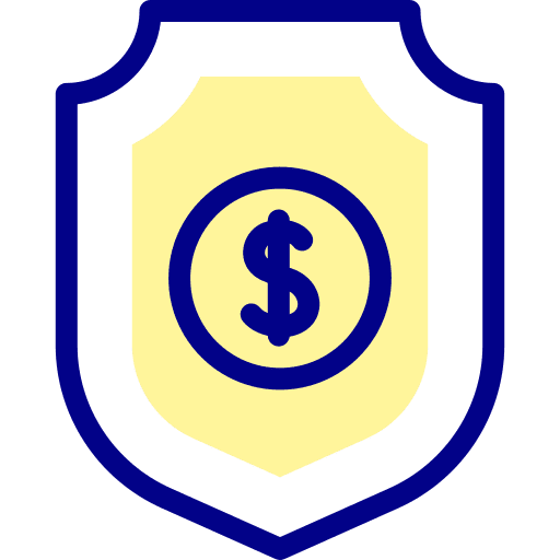 Money online padlock safety icon