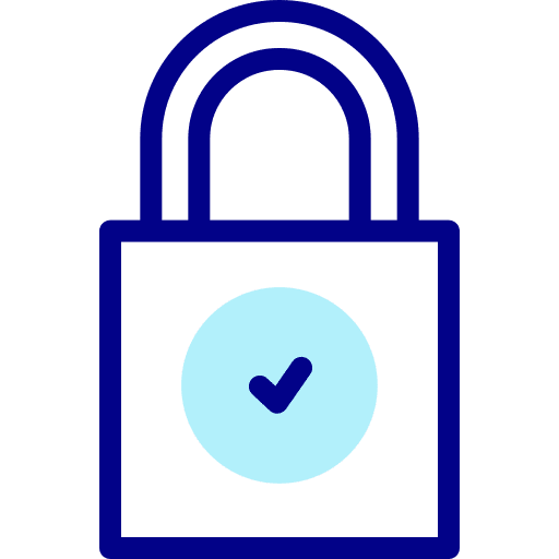 Padlock locked safety security icon