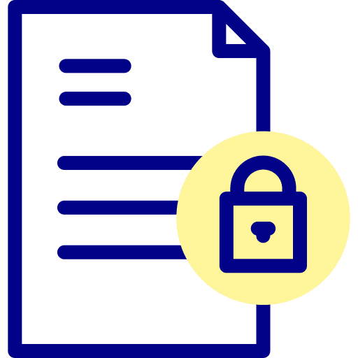 File security locked file icon File security locked file icon