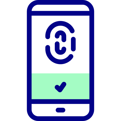 Fingerprint scanner smartphone fingerprint scanner protection icon Fingerprint scanner smartphone fingerprint scanner protection icon