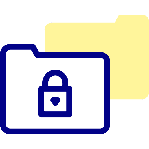 Folder ui file storage security icon Folder ui file storage security icon