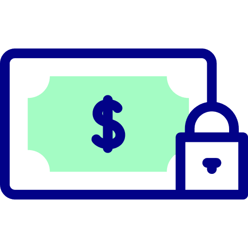 Money protection safety security icon Money protection safety security icon