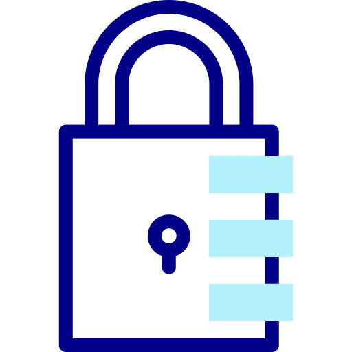 Password protection locked padlock icon Password protection locked padlock icon