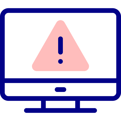 Computer warning sign computer danger icon Computer warning sign computer danger icon