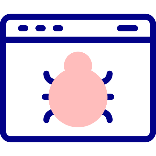 Window bug security window icon Window bug security window icon