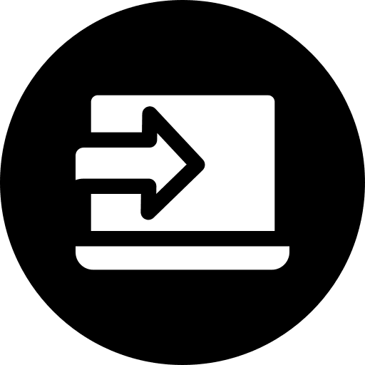 Laptop laptop receive incoming message icon