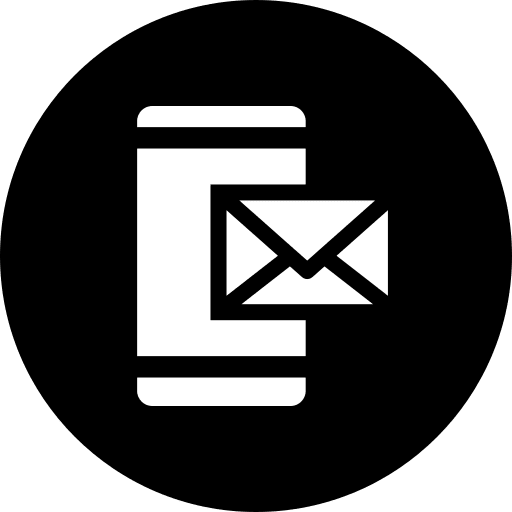 Smartphone interface message email icon