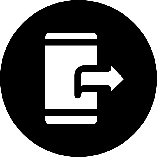 Smartphone smartphone logout outgoing call icon