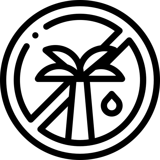 Palm oil free bottle cosmetic healthcare icon