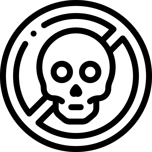 Non toxic forbidden no toxic sign icon Non toxic forbidden no toxic sign icon