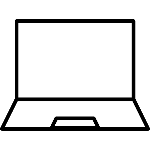 Laptop technology computing electronic icon