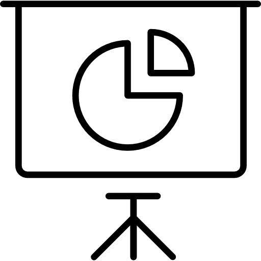 Pie chart statistics seo and web graphical icon