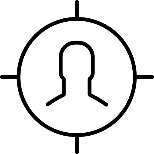 Target weapons target seo and web icon