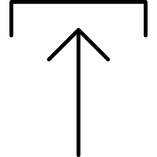 Upload back to top up arrow arrows icon