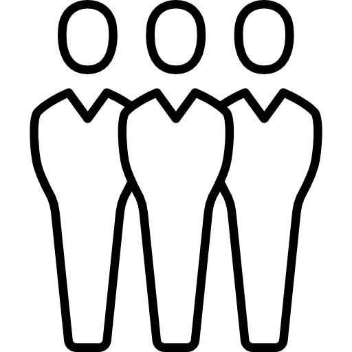 Team three people group humanpictos icon