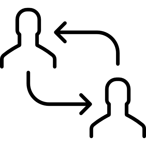 Transfer connection user transfer icon