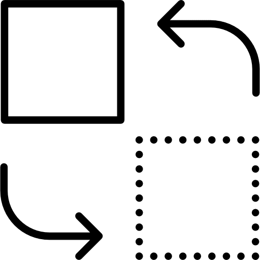 Transfer networking orientation arrows icon