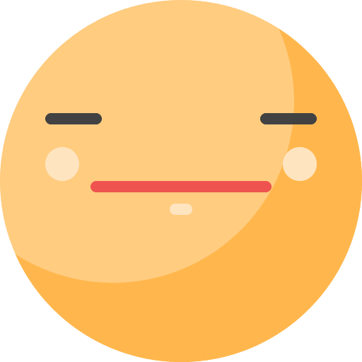 Expressionless unhappy emotion face icon Expressionless unhappy emotion face icon